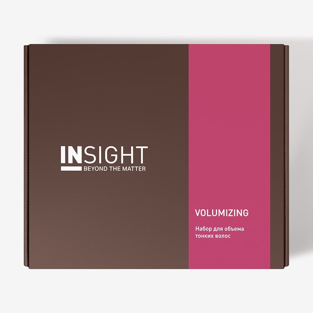 Набор INSIGHT VOLUMIZING для объема тонких волос (шампунь 350 мл, спрей 100 мл, кондиционер 100 мл)