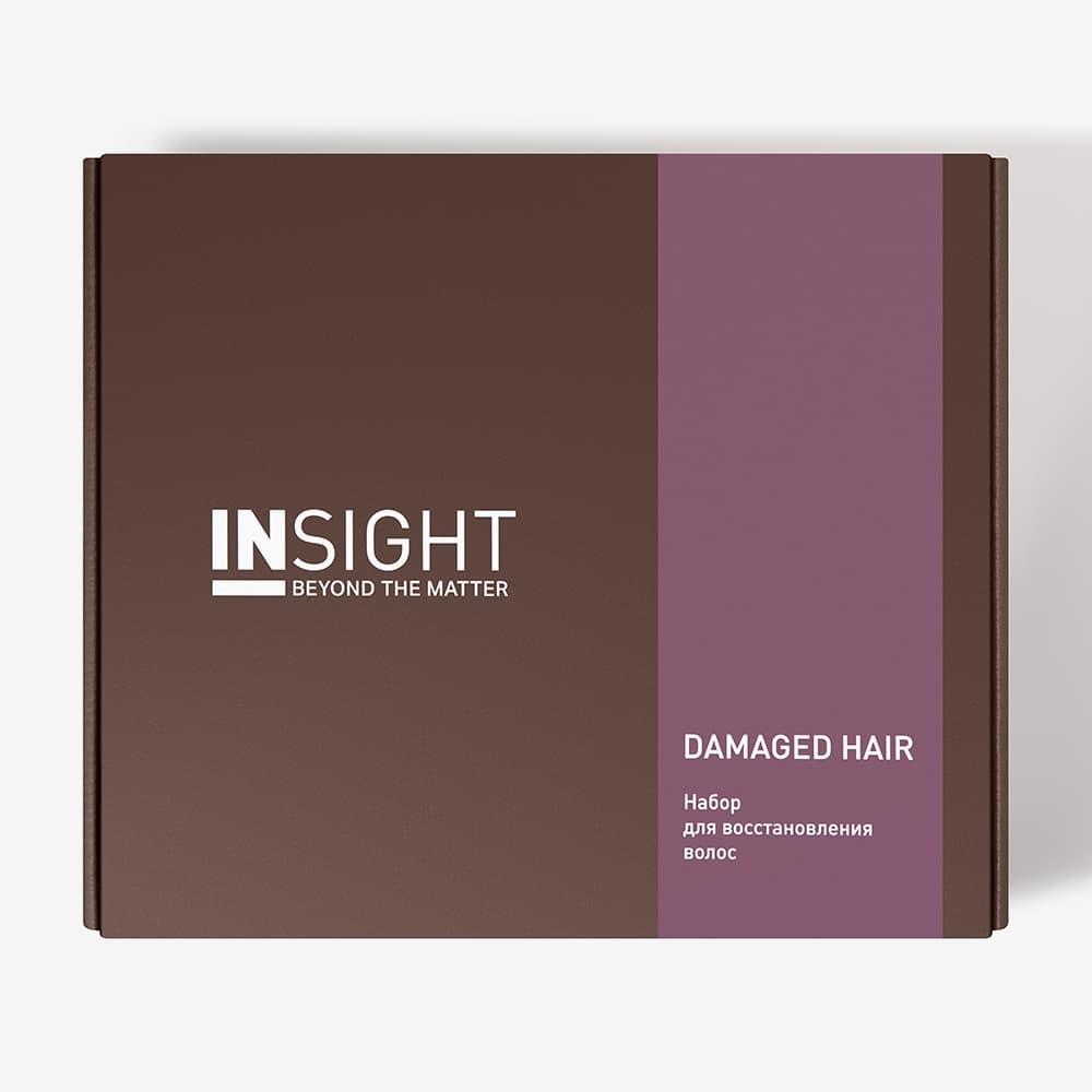 Набор INSIGHT DAMAGED HAIR для восстановления волос  (шампунь 350 мл, маска 200 мл, кондиционер 350 мл)