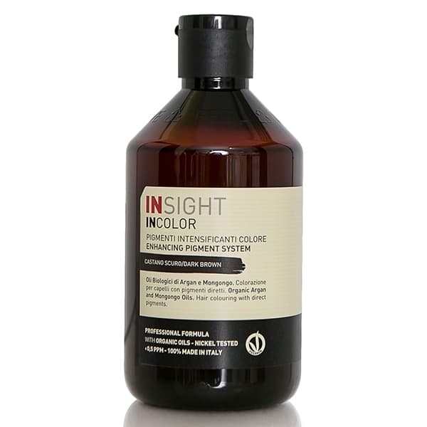 Прямой пигмент интенсивный INCOLOR Dark brown тёмный коричневый, 250мл