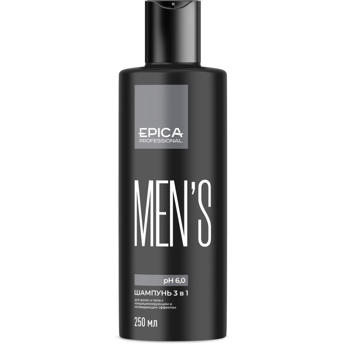 Универсальный мужской шампунь Men's 3 in 1 для волос и тела, 250 мл
