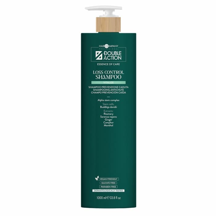 Шампунь против выпадения волос "LOSS CONTROL SHAMPOO" DOUBLE ACTION, 1000 мл/7681