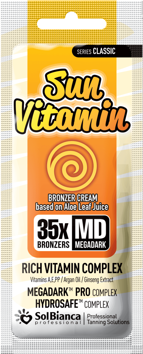Крем - автозагар Sun Vitamin с маслом арганы, экстр.женьшеня и витаминным комплексом, 15 мл
