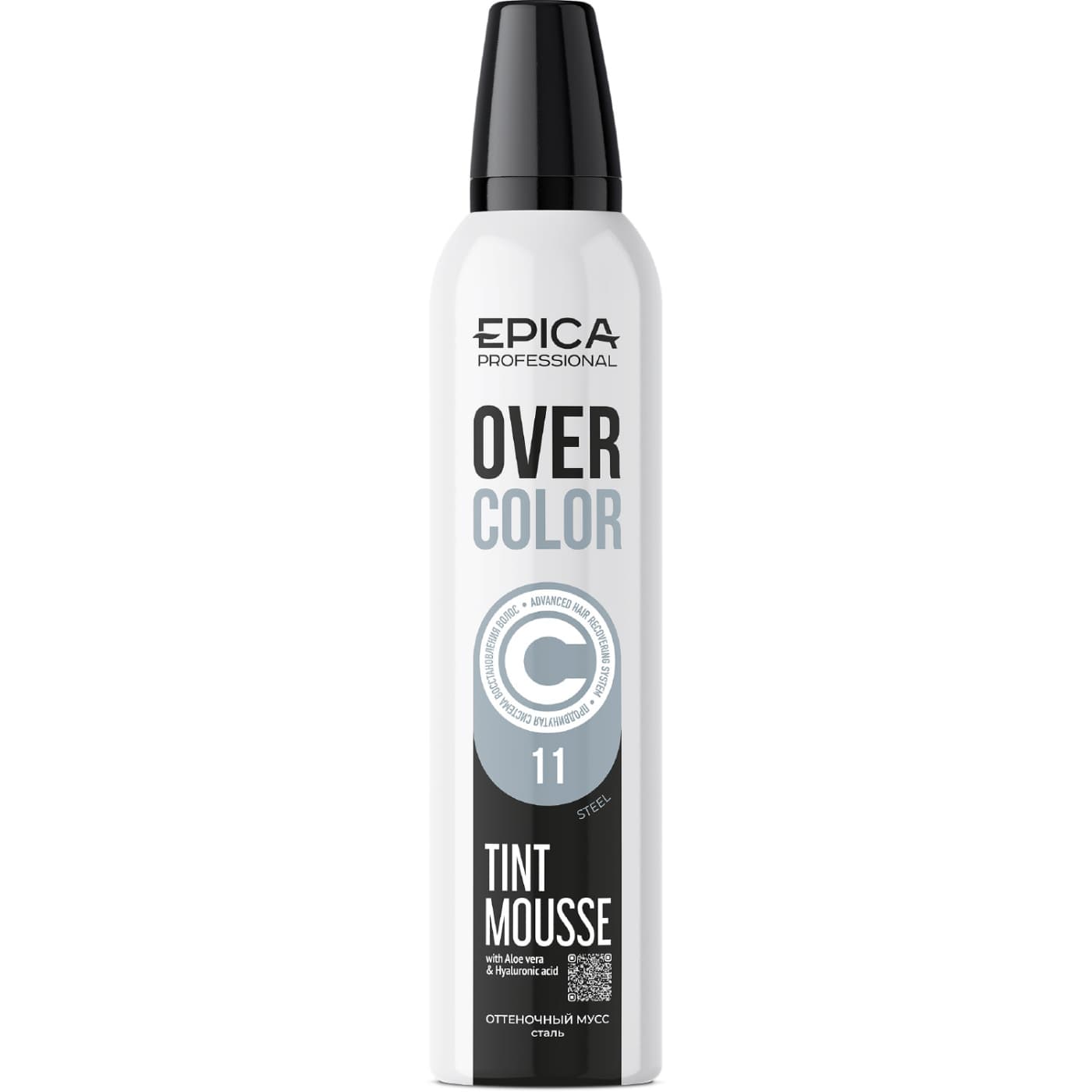 Оттеночный мусс для волос «Сталь» 11 «OVERCOLOR», 250 мл