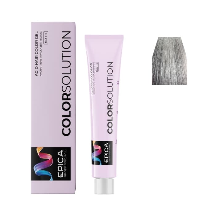 8.11 EPICA COLORSOLUTION Тонирующая кислая гель-краска светло-русый пепельно-интенсивный,100 мл.