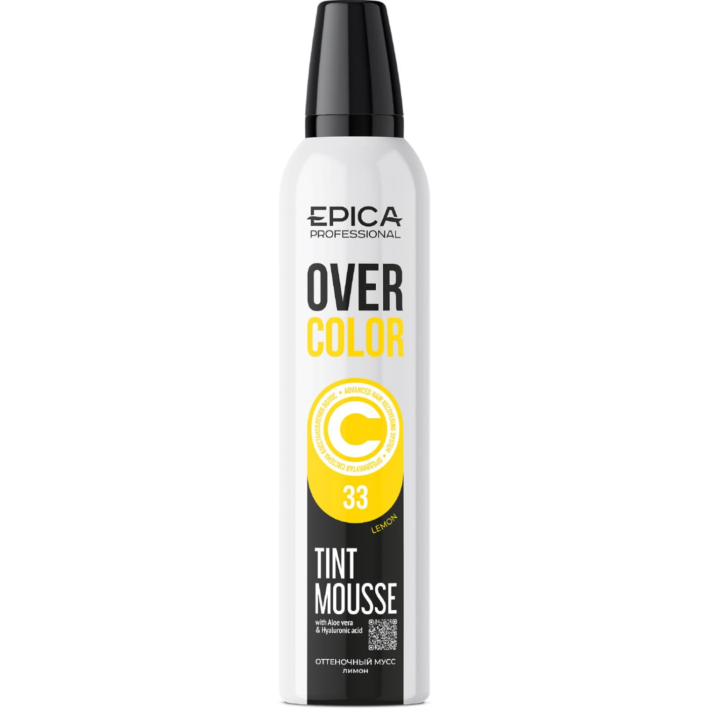 Оттеночный мусс для волос «Лимон» 33 «OVERCOLOR», 250 мл