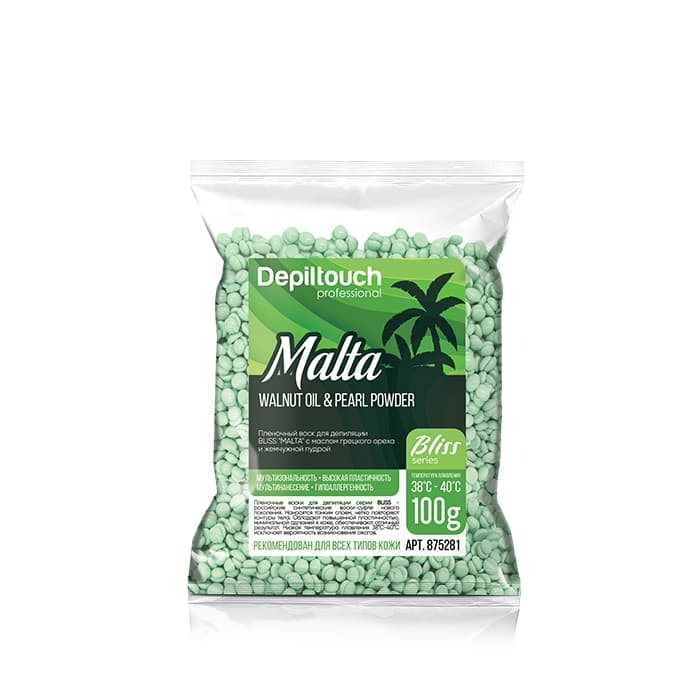 Воск для депиляции пленочный BLISS MALTA, 100 гр