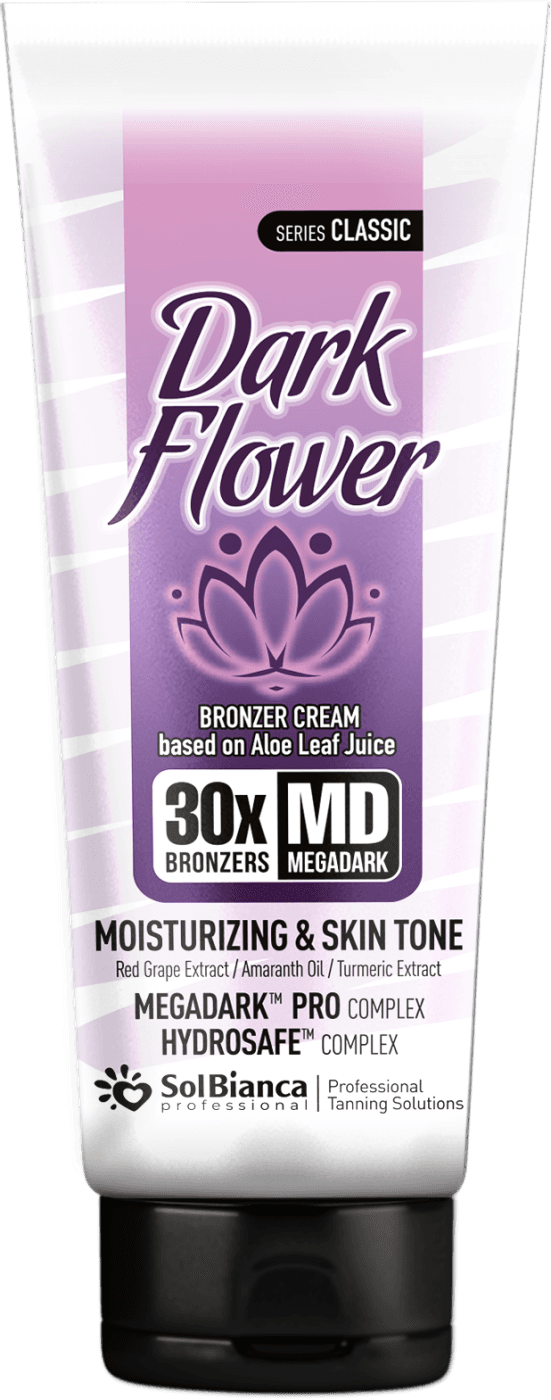 Крем-автозагар Dark Flower с маслом амаранта, экстрактами красного винограда и куркумы, 125 мл