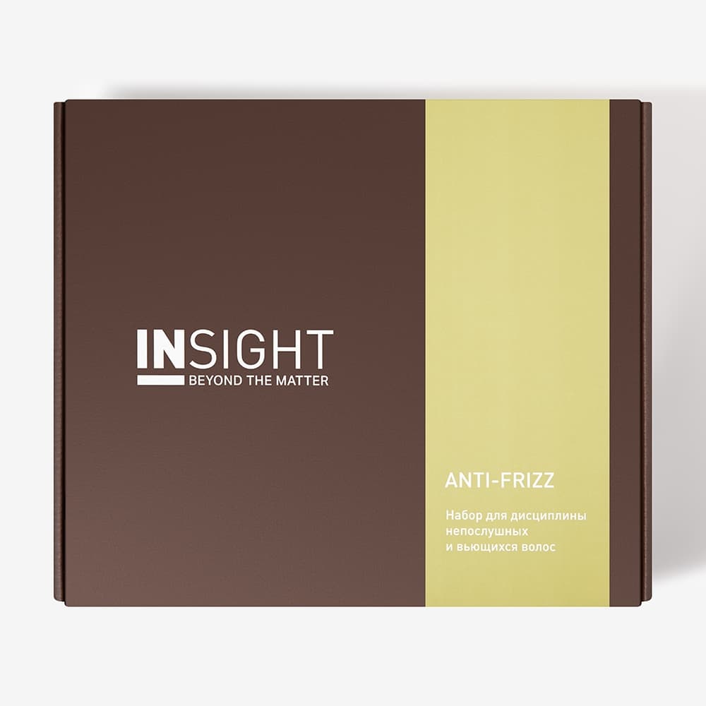 Набор INSIGHT ANTI-FRIZZ для дисциплины непослушных и вьющихся волос (шампунь 350 мл, маска 200 мл, кондиционер 350 мл)