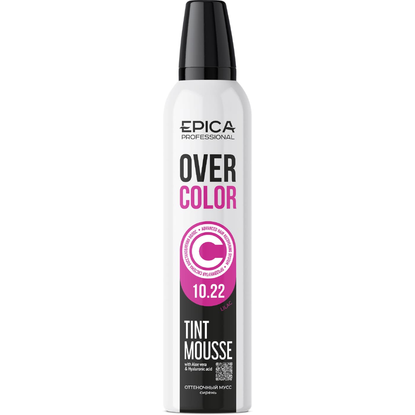 Оттеночный мусс для волос «Сирень» 10.22 «OVERCOLOR», 250 мл