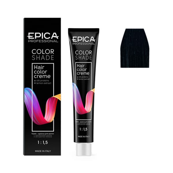 Крем-краска 10 COLORSHADE  черный холодный, 100 мл